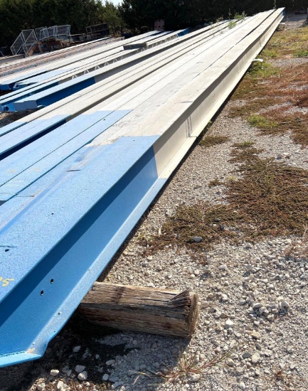 Set of 2 Metal Beams - 14.5 inch x 16 inch x 82 ft long
