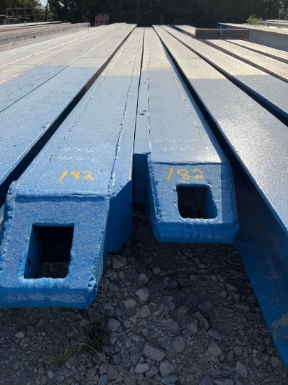 Set of House Mover Beams 10 in x 12 in x 40 ft 6 in long