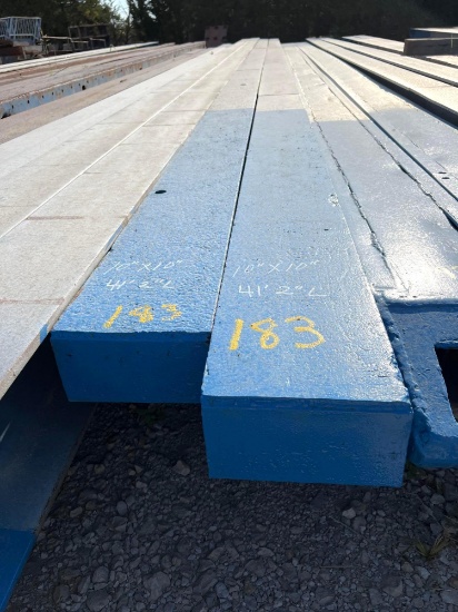 Set of House Mover Beams 10 in x 10 in x 41 ft 2 in long