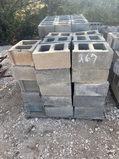 3 Pallets of Concrete Blocks