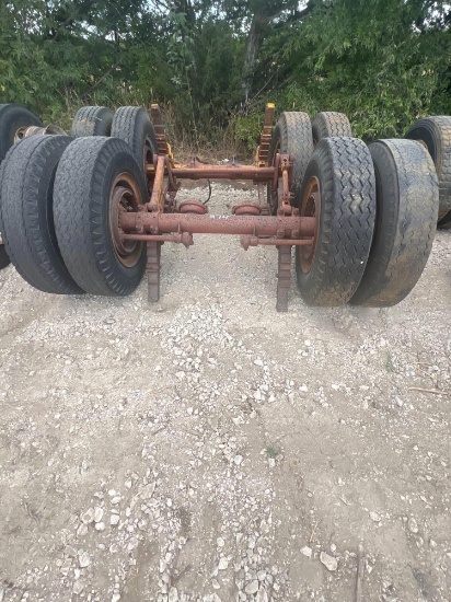 Set of Axles - House Movers Use These to Make a Set of House Moving Dollies