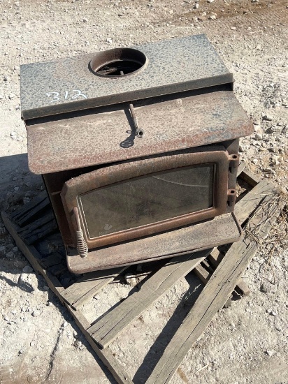 Antique Wood Burning Fireplace