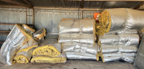 Lot of Rolls of Building Insulation