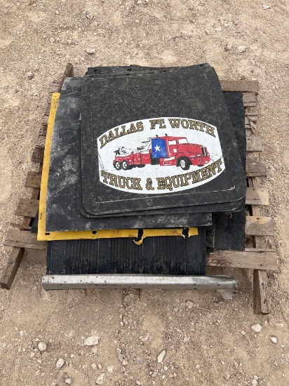 Pallet Full of Mud Flaps for Semi