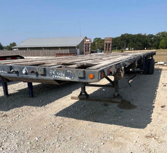 1996 Shop Built Extendable 48 ft to 53 ft Float Trailer