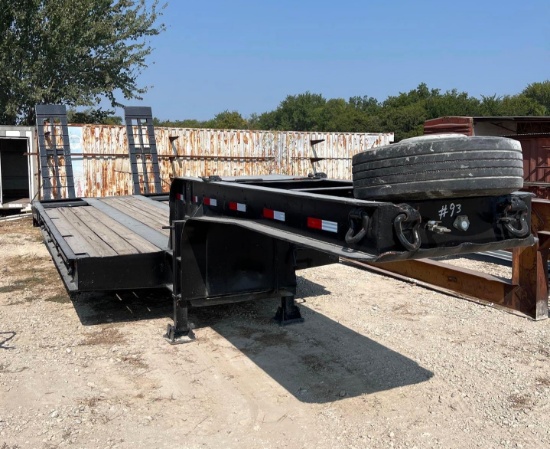 1966 Fountain Equipment Low Boy Trailer 10 ft wide 24 ft long