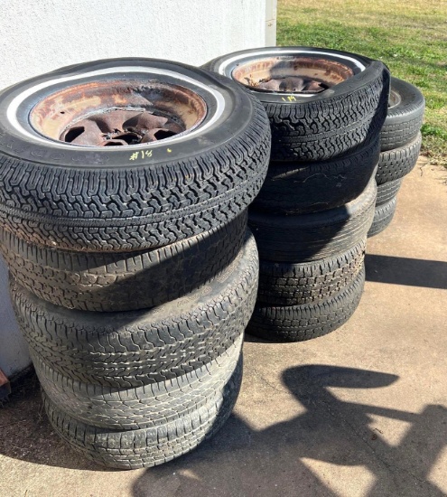 3 Stacks of Misc. Tires