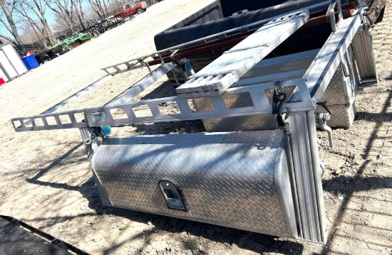 System One Modular Truck Equipment Material Rack with Toolboxes for Back of a Truck
