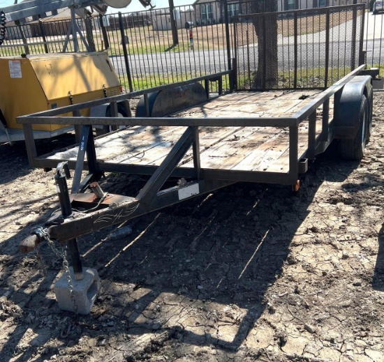 16 foot Utility Trailer with Back Ramp - Comes with Bill of Sale