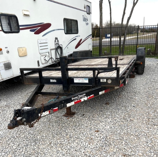 22 ft PJ Equipment Trailer with Tilt Bed - Comes with Title