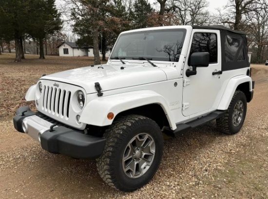 2014 Jeep Wrangler Sahara - 4x4 - 79K miles - Vin# 1C4AJWBGXEL171701 - Comes with Title