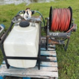Tank with Hose Reel and Pump