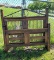 Wood and Wrought Iron Bed Frame - 66 inches wide