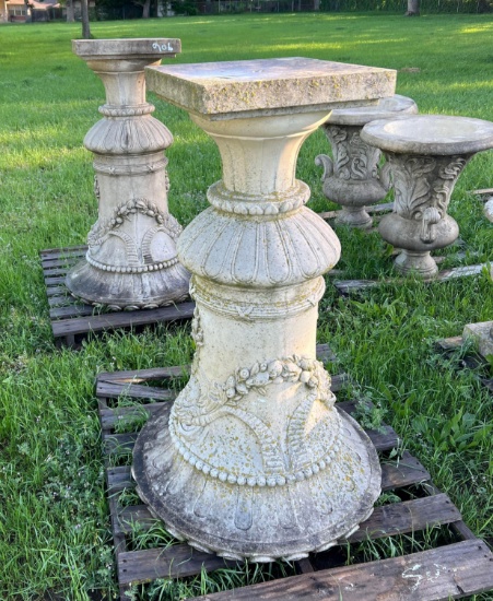 2 - 50 inch Pedestal Flower Pots