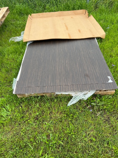 17 pieces of woodgrain Plastic Sheeting Covering - Can use over walls inside or outside buildings