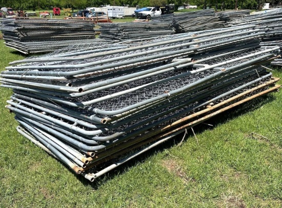 Cyclone Fence Panels - 10 x 6 approx 20+ panels