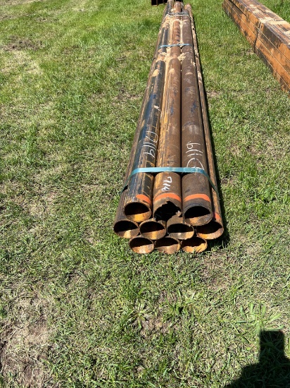 Bundle of 4 inch Pipe - Misc. Sizes. - 10 pieces in the bundle - 13 foot to 17 foot pieces
