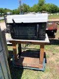 Rolling Shop Cart and Under the Counter Mounted Microwave - Brand New never been used