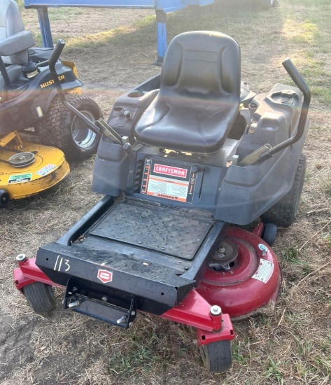 Craftsman Zero Turn Mower - 42 in Deck - Briggs & Stratton Engine - 353.1 hrs - Works like it should