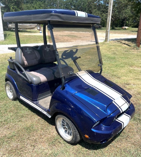 Shelby GT500 Body Style Golf Cart - Comes with Battery Charger - Run and Drives like it should
