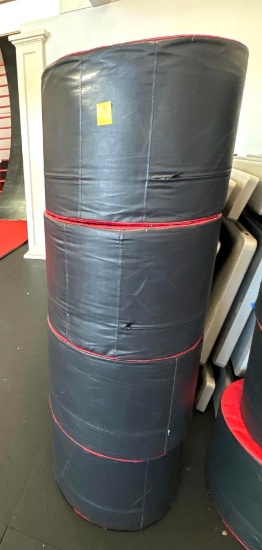 4 Round Padded Foot Stools, Gaming Chairs, or Tumbling Piers, etc. - 4x Money