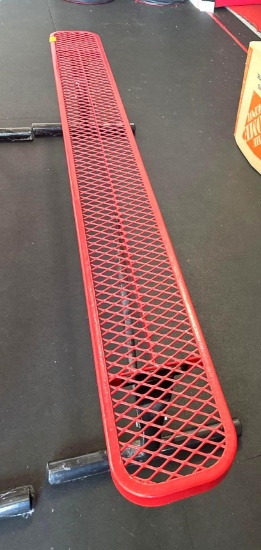8 foot Metal Rubber Coated Bench