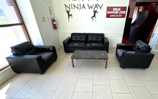 Waiting Area Couches and Coffee Table