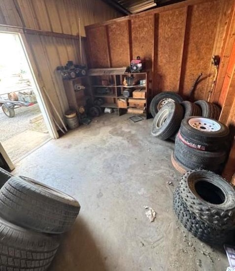 Contents of Room: Misc. Motors, Generators, Tires, etc.