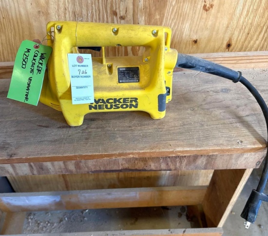 Wacker Concrete Vibrator - Works