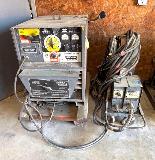 Lincoln IdealArc DC-400 Welder with Little Squirt LN-7 Wire Welder