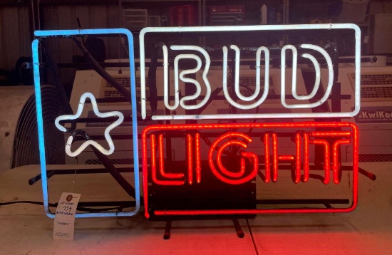 Bud Light Neon Sign - Approx....18 in x...28 in - Works