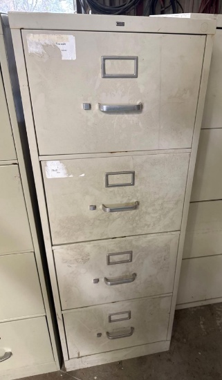 4 Drawer File Cabinet with Contents