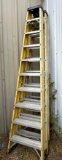 2 Green Bull Fiberglass Ladders - 10 ft