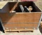 Crate with Tractor Seats and Winders for Straps for Semi Trailer and Brackets