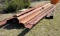 Large Pile of Misc. Structural Steel - 10 inch I-Beam, 8 inch C-Perlin, 8 inch Pipe
