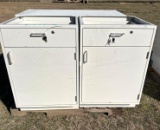 2 Metal Shop Cabinets - New