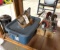 Bee Keeping Smoker and Bee Suit Plus Bottom Shelf of Contents - Table is not included