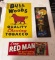 Bull of the Woods, Chew Red Man, and Model Tobacco Signs
