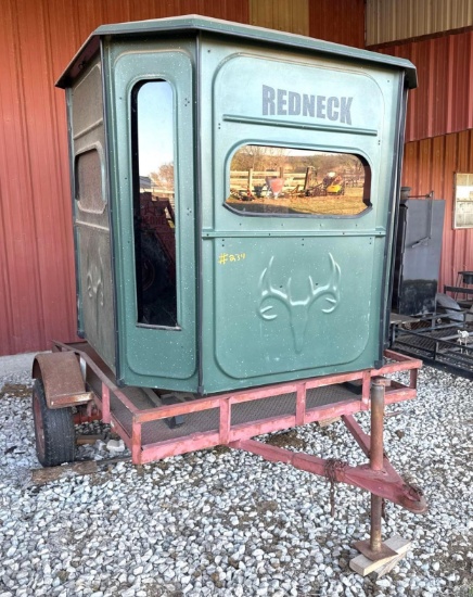 Redneck Brand Deer Blind on Small Utility Trailer - Trailer Comes with Bill of Sale