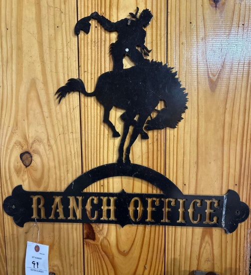 Ranch Office Metal Sign