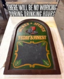 Lot of 2 Wooden Signs