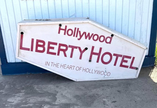 Vintage Hollywood Liberty Hotel Sign