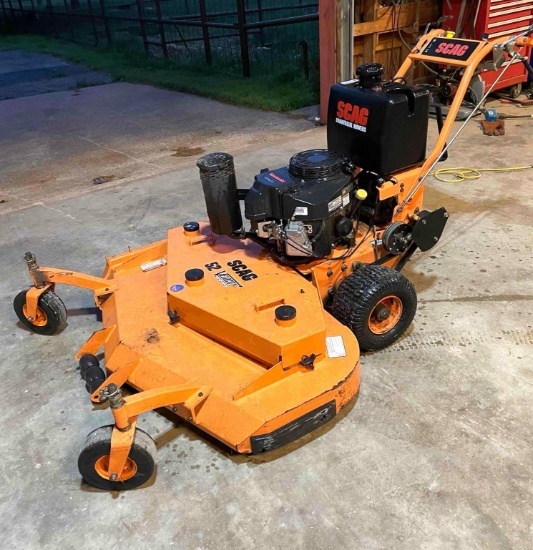 Scag 52 inch Walk Behind Mower - Tires and Belts are Good - Runs Good