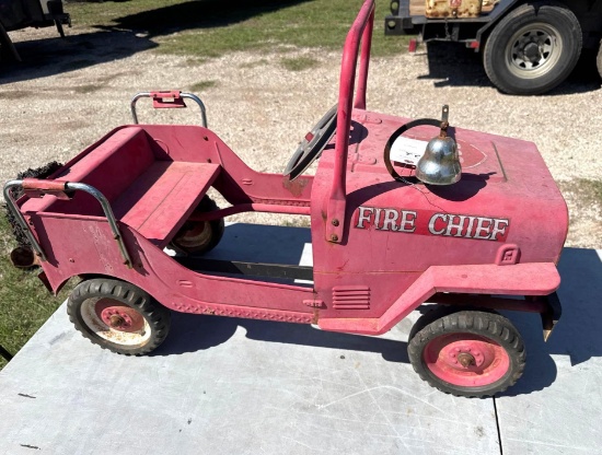 Vintage Fire Chief Pedal Car