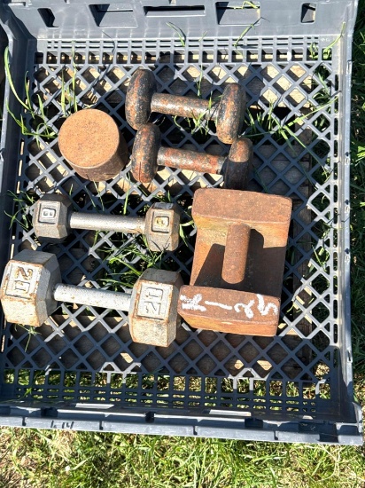 Crate of Misc. Weights