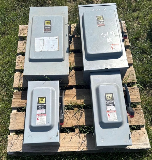 Pallet of Misc. Square D Switch Boxes