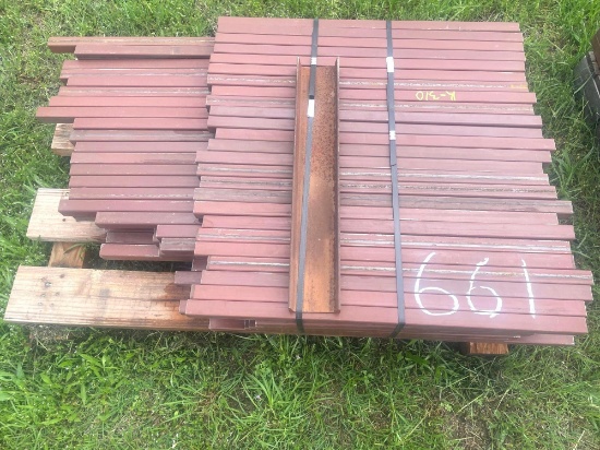 Lot of Various Lengths - 1 3/4 inch Square Tubing - 23 to 48 inches - Approx. 150 pieces