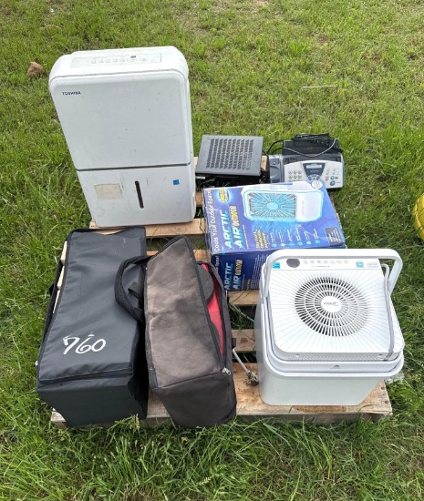 Pallet of Misc. Portable Air Conditioners, Printers, Amplifiers, Games, etc.