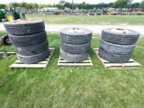 10 Semi Wheels and Tires 275/70 R 22.5