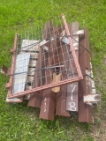 Lot of Angle Iron and Small Gate